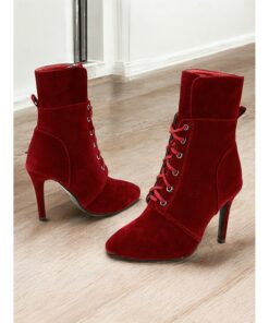 Women's Yellow Lace-Up High Heel Boots – Bold and Trendy Footwear for Fashion-Forward Outfits and Special Occasions 2025