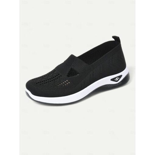 Women's Green Slip-On Athletic Sneakers with Breathable Mesh, Arch Support, Perfect for Walking and Casual Wear 2025 - Image 6