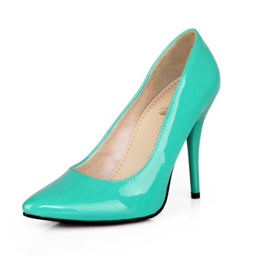 Women's Heels Pumps Ladies Shoes Valentines Gifts Dress Shoes Plus Size Valentine's Day Daily Party & Evening Stiletto Pointed Toe Elegant PU Black Ye - Image 6