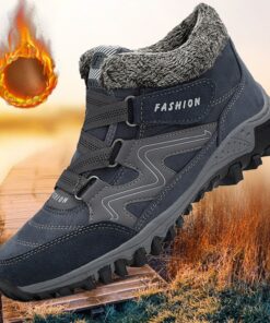 Men's Women Waterproof Winter Hiking Boots with Warm Fleece Lining - Anti-Slip Insulated Outdoor Shoes for Snow and Cold Weather Adventures 2025