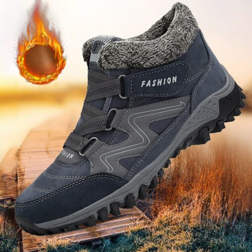 Men's Women Waterproof Winter Hiking Boots with Warm Fleece Lining - Anti-Slip Insulated Outdoor Shoes for Snow and Cold Weather Adventures 2025