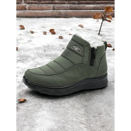 Women's Waterproof Winter Ankle Boots with Faux Fur Lining – Insulated Snow Boots for Cold Weather and Outdoor Activities 2025 - Image 2