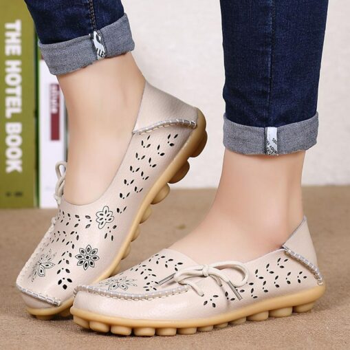 Women's Flats Slip-Ons Plus Size Barefoot shoes Soft Shoes Outdoor Daily Walking Solid Color Summer Flat Heel Round Toe Classic Casual Minimalism Walk
