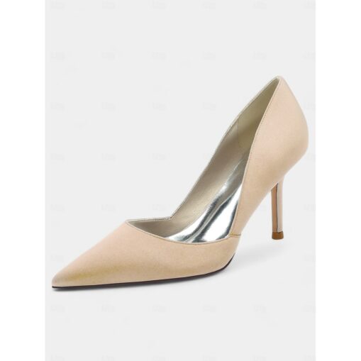 Women's Satin Pointed-Toe Stiletto Heels - Elegant High Heels for Evening Events, Parties, and Weddings 2025 - Image 7