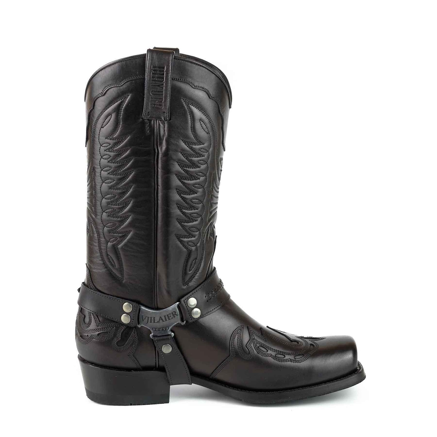 Men's Women Boots Cowboy Boots Walking Classic Casual Outdoor Daily PU Waterproof Comfortable Mid-Calf Boots Loafer Black Dark Red Blue Fall Winter 20 - Image 4