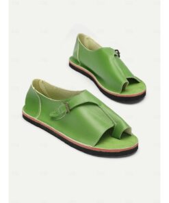 Women's Leather Roman Sandals - Comfortable Casual Summer Footwear with Non-Slip Sole for Beach, Travel, and Everyday Wear 2025