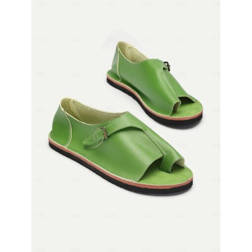 Women's Leather Roman Sandals - Comfortable Casual Summer Footwear with Non-Slip Sole for Beach, Travel, and Everyday Wear 2025