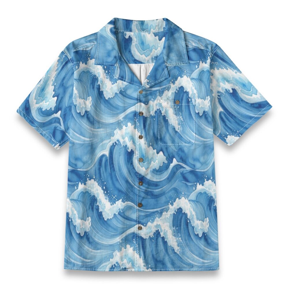 Deep Ocean Veins Abstract Tropical Shirt