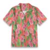 Echinacea Purple Garden Floral Resort Shirt