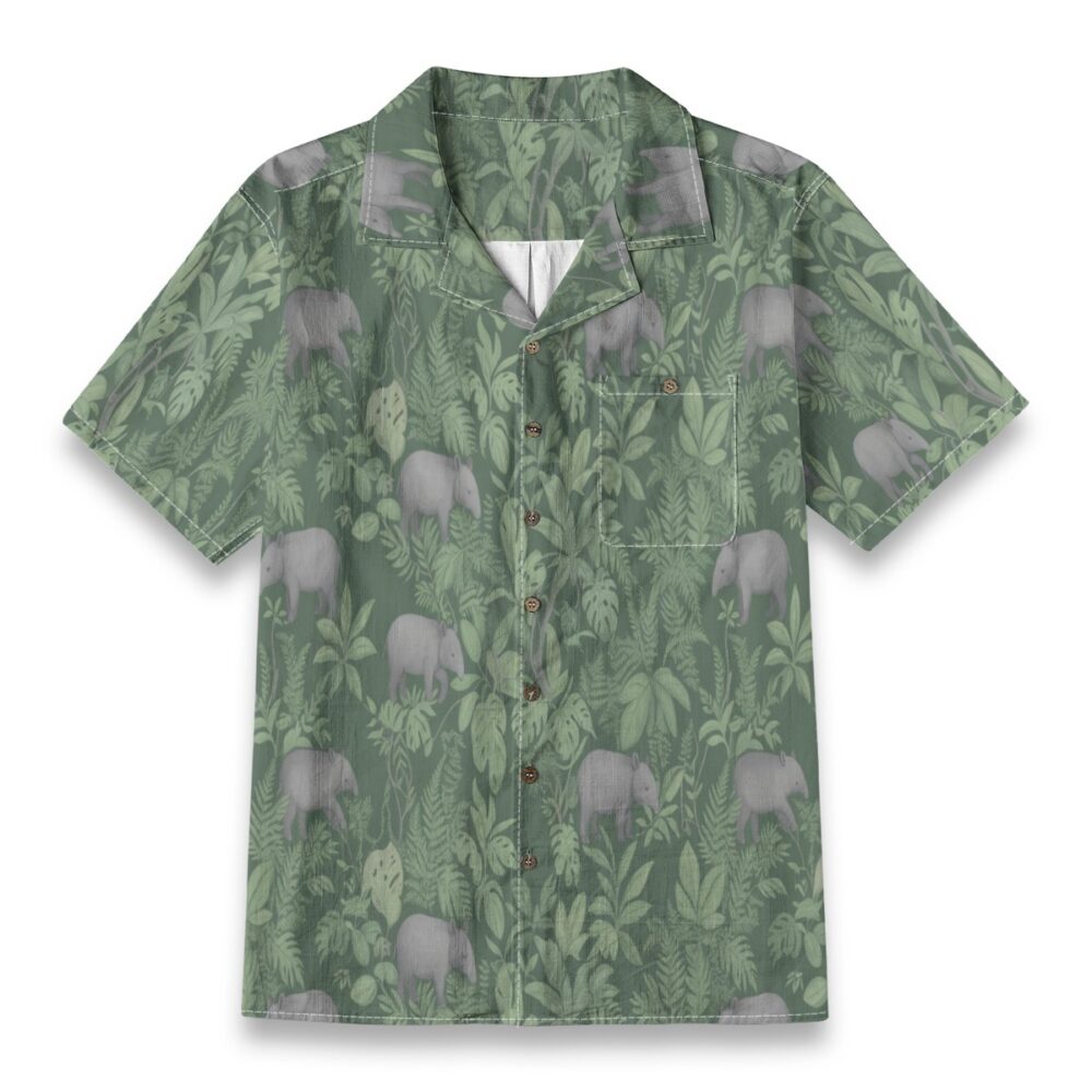Margay Jungle Wild Cat Tropical Aloha Shirt